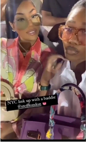 Nigerian Singer, Tiwa Savage Meets Burnaboy's Ex -girlfriend, Stefflon Don In New York City