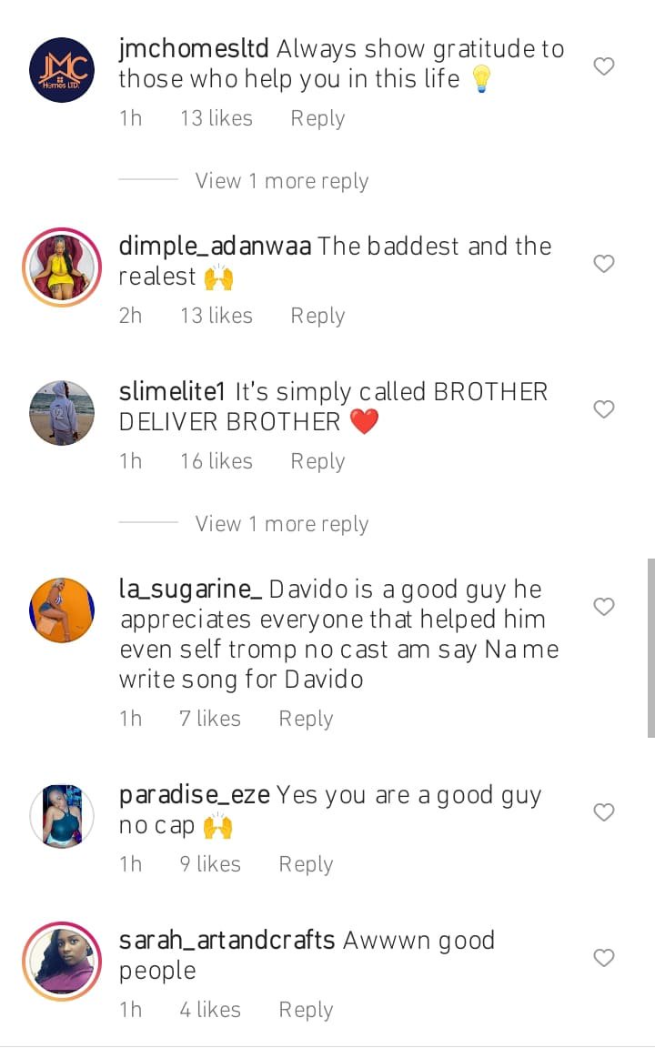Davido praises Tekno