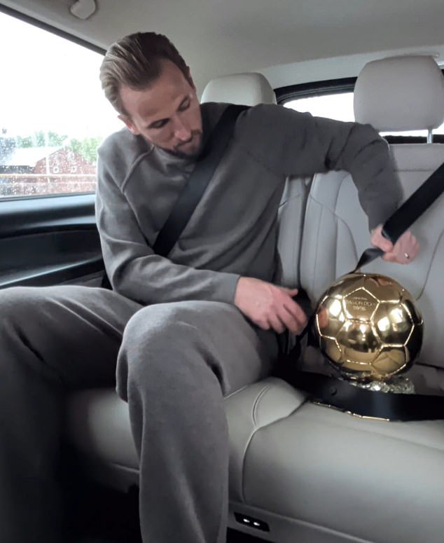 Social media was awash with praise for the 'humble' striker after the Ballon d'Or ceremony