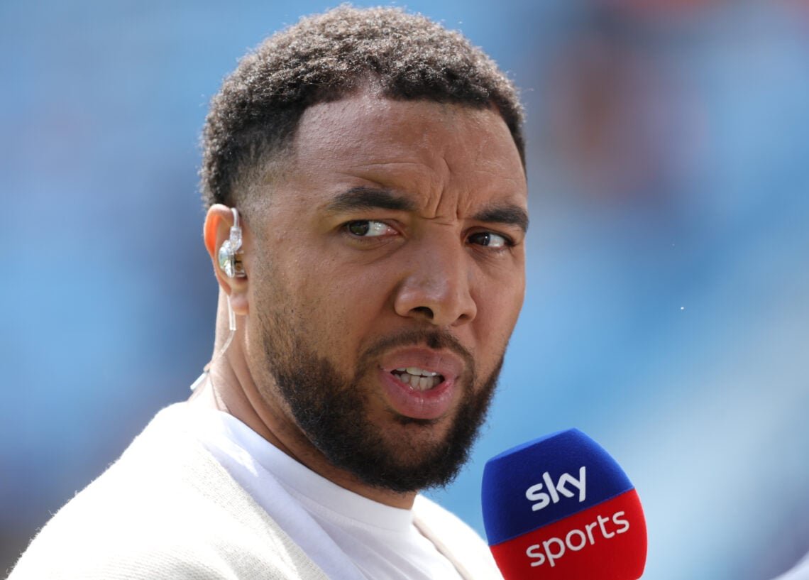 Troy Deeney speaking while working as a pundit on Sky Sports