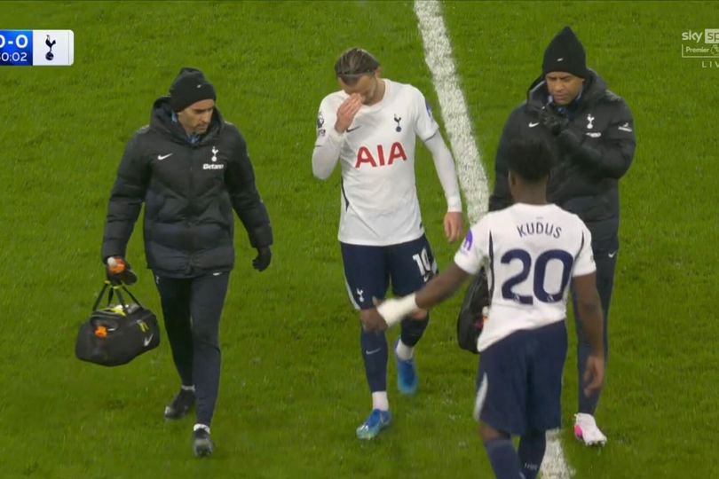 James Maddison walks off the pitch