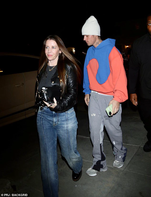 Worship time: Justin Bieber, 28, and his mother Pattie arrived at the Saban Theater in Beverly Hills on Wednesday evening for Churchome services