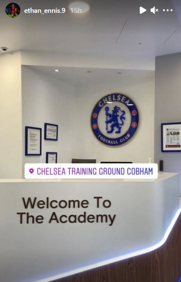 Ethan Ennis set for Chelsea switch (Instagram)
