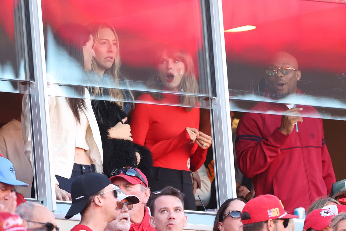 Caitlin Clark, Brittany Mahomes, and Taylor Swift attend an NFL game