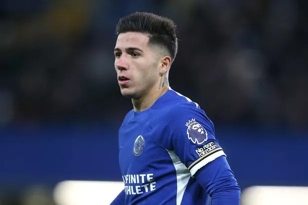 Enzo Fernandez of Chelsea during the Premier League match between Chelsea FC and Sheffield United at Stamford Bridge on December 16, 2023