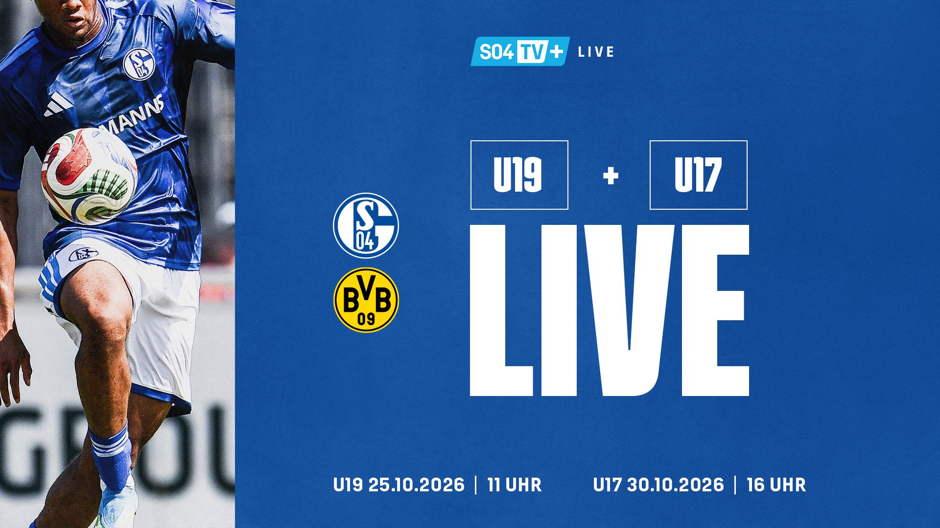 Streamgrafik U19 & U17 gegen BVB