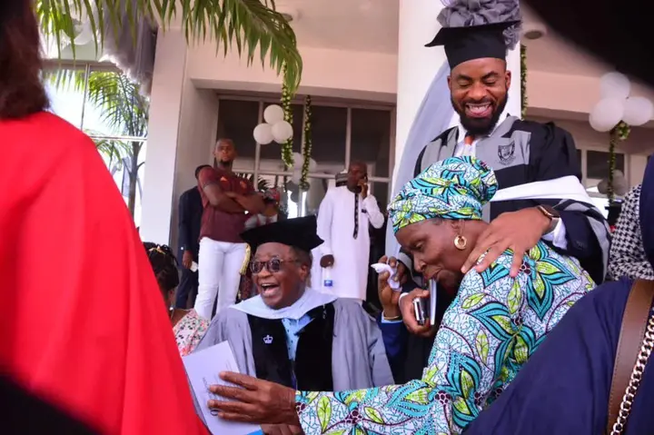 Nigerians react as Amaechi graduates from LP Yusuf Datti’s Baze University [photos]