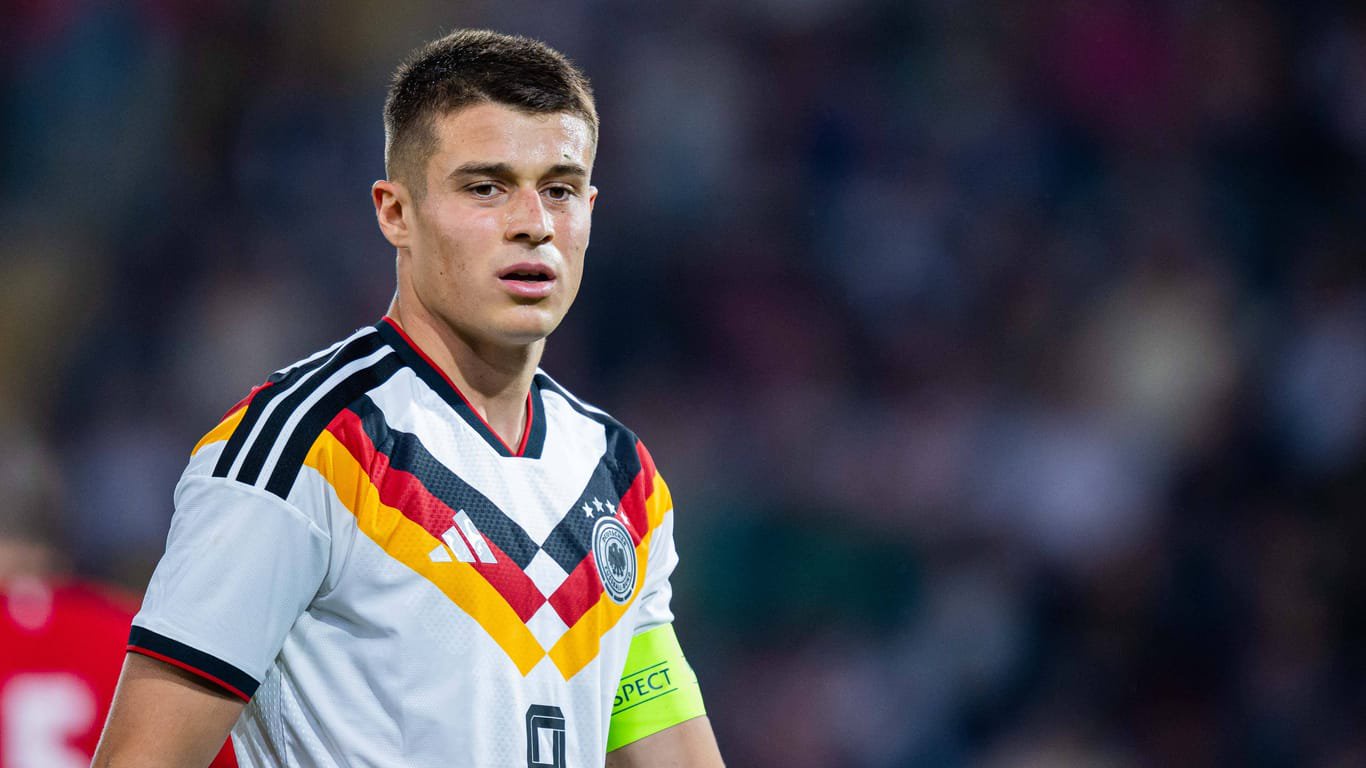 Nicolò Tresoldi führte die U21 des DFB zuletzt gegen Georgien als Kapitän auf den Platz.