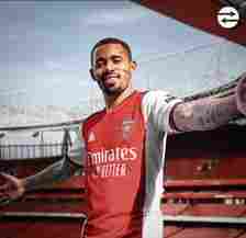 Gabriel Jesus' Arsenal shirt number confirmed following £45m