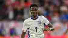 Bukayo Saka represents England at Euro 2024