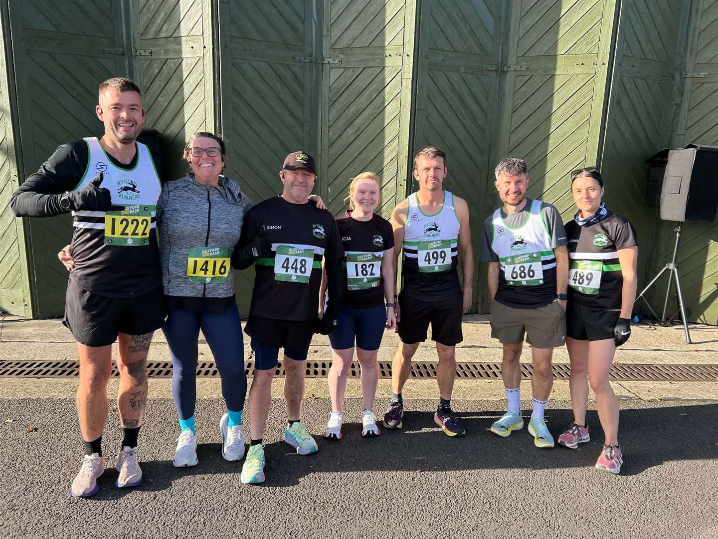 Ryston athletes at the Duxford Dash