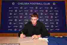 The 21-year-old signed a five-year contract at Chelsea worth £80,000-a-week in the summer