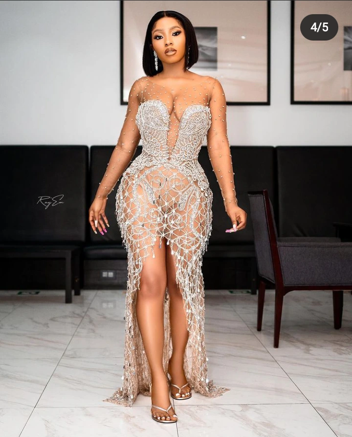 Fans Drags Ex BBN Housemate Mercy Eke For Not Wearing Bra To Erica’s Birthday Party (Photos)