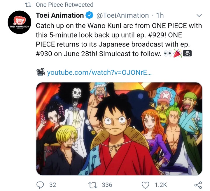 Anime One Piece Update Opera News