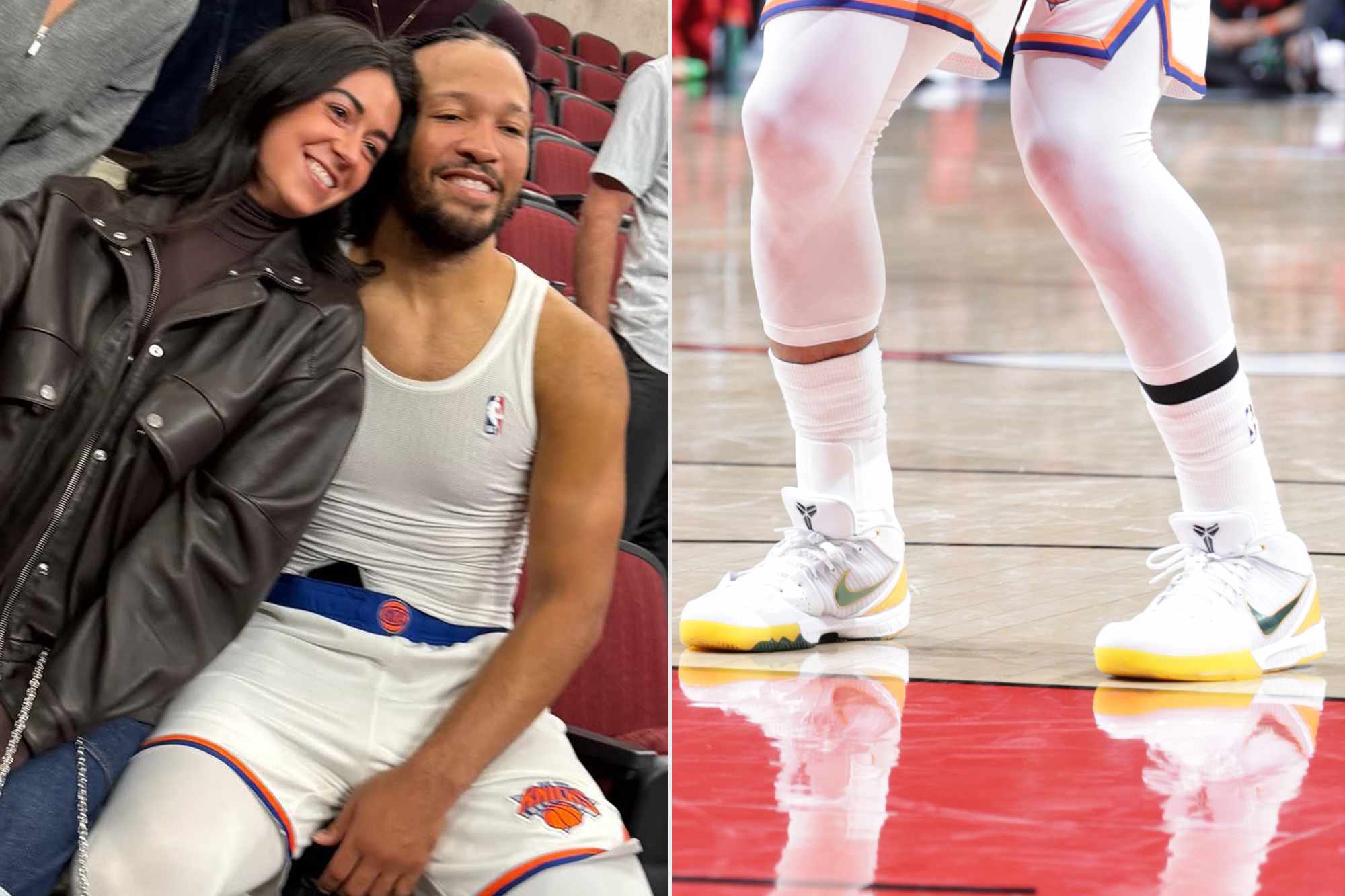 Ali and Jalen Brunson.Credit: Ali Brunson/Instagram; Jeff Haynes/NBAE via Getty