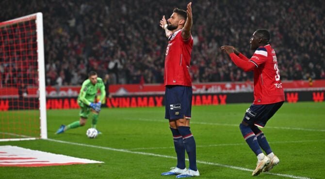 Olivier GIROUD of Lille Photo by Icon Sport – Photo by Icon Sport