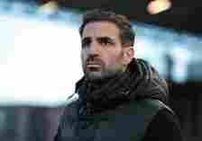 Como 1907 coach Cesc Fabregas looks on during the Serie B match between Como 1907 and Modena FC at Stadio G. Sinigaglia on December 10, 2023 in Com...
