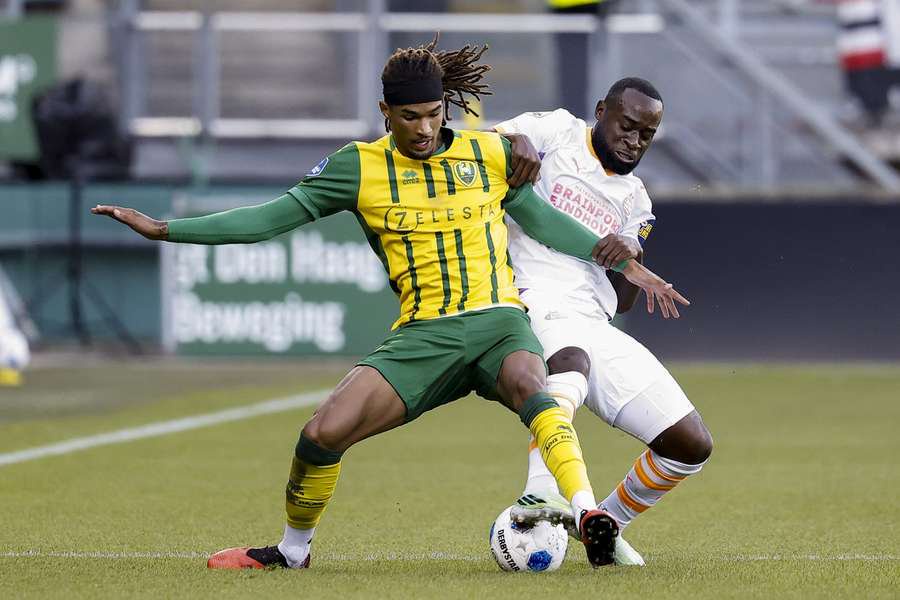 ADO's Yannick Eduardo battles with Lutsharel Geertruida