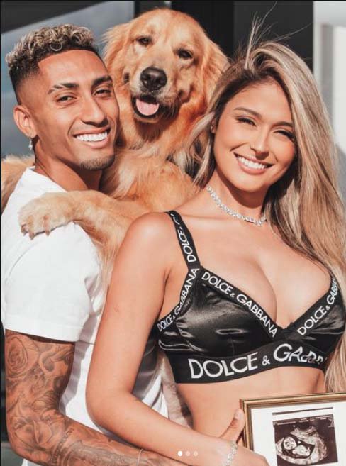 Raphinia has announced that he and his fiancee Natalia Belloli are having a baby