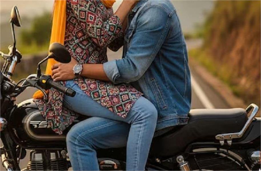 two boys and a girl on bike were engaging in obscene acts openly on the road