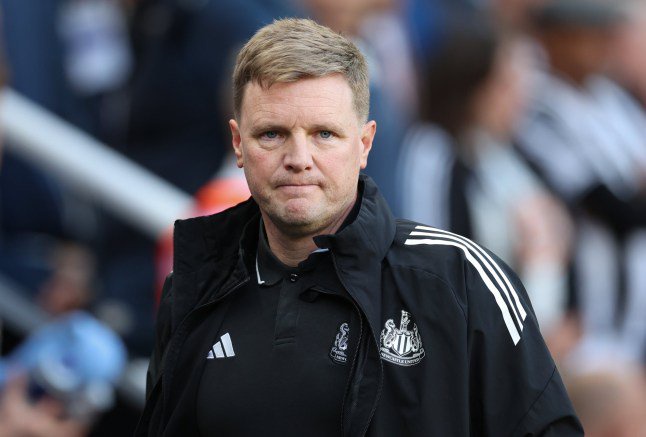 NEWCASTLE UPON TYNE, ENGLAND - MAY 17: Newcastle United manager Eddie Howe during the Premier League match between Newcastle United and West Ham United at St James' Park on May 17, 2026 in Newcastle upon Tyne, United Kingdom. (Photo by Rob Newell - CameraSport via Getty Images)