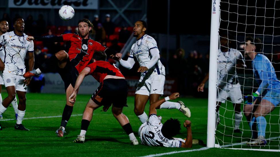 Tyler Harvey scores Truro City's third goal
