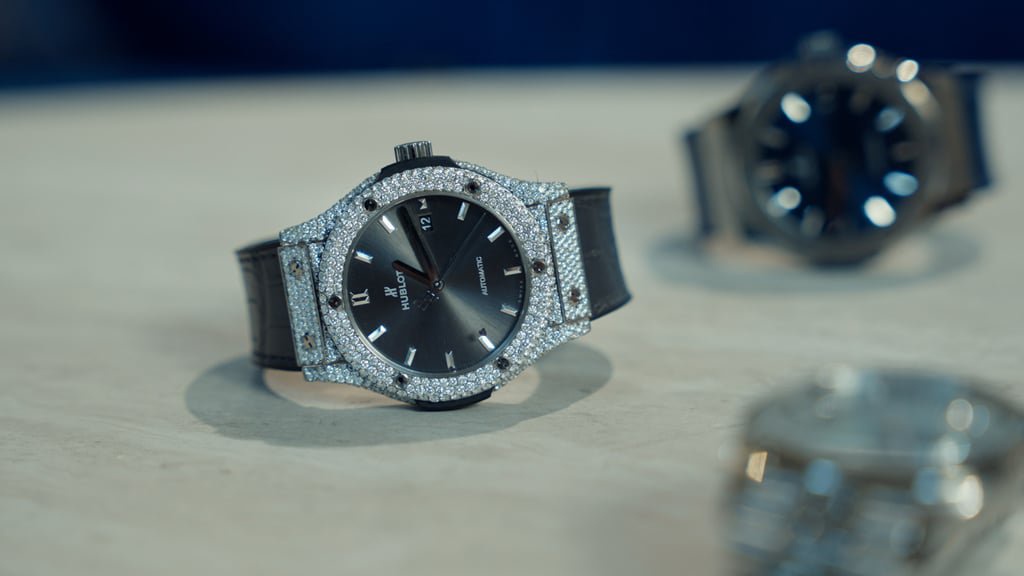 Trae Young fell in love with Hublot after hearing Jay-Z name-drop the brand in a song. Photo: Handout