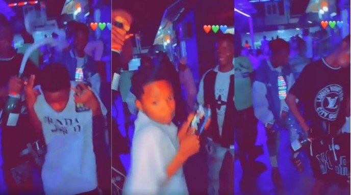 These are our future leaders; BECE graduates spotted drinking alcohol and partying at a night club (video)