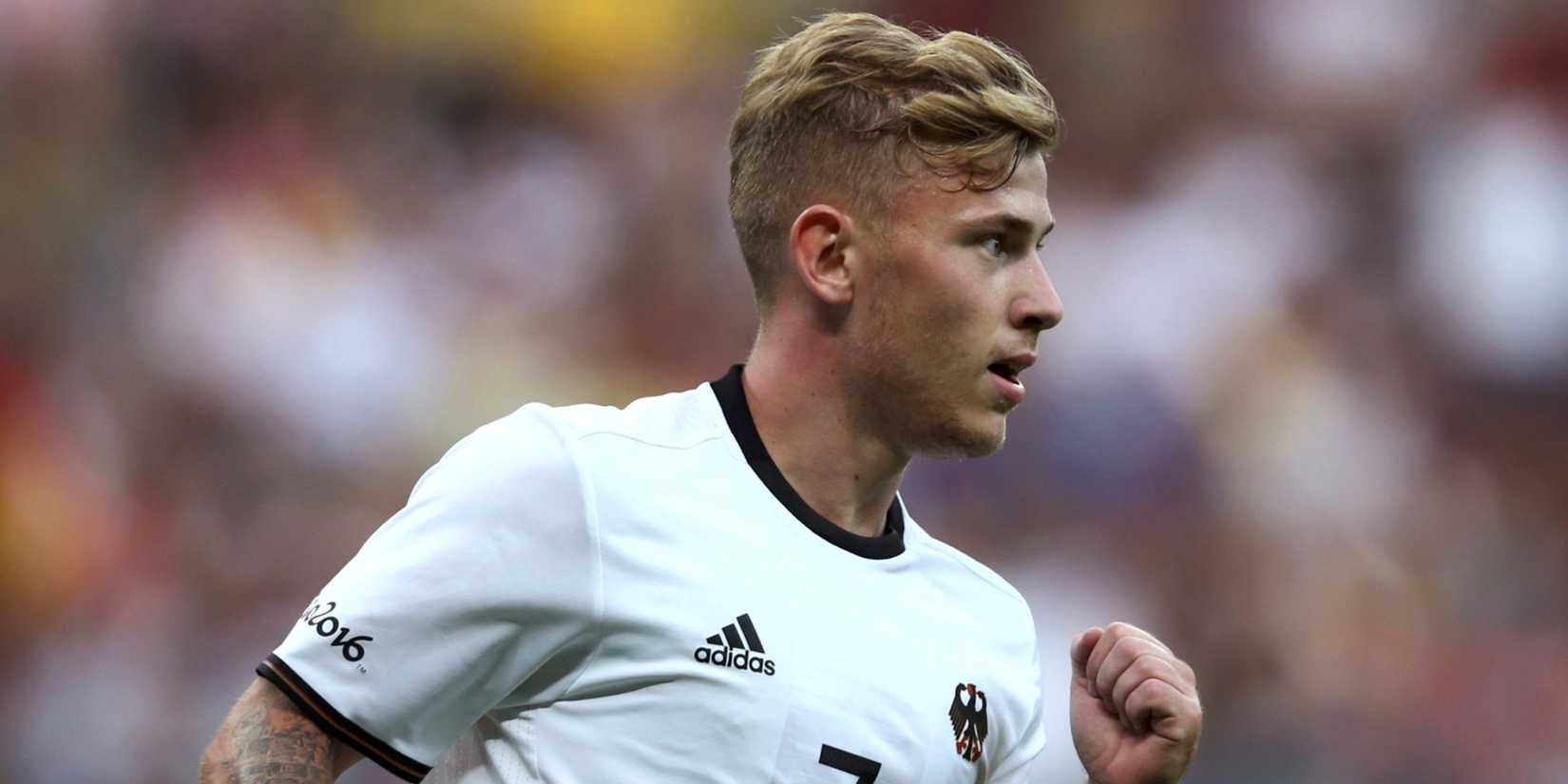 Max Meyer playing for Germany
