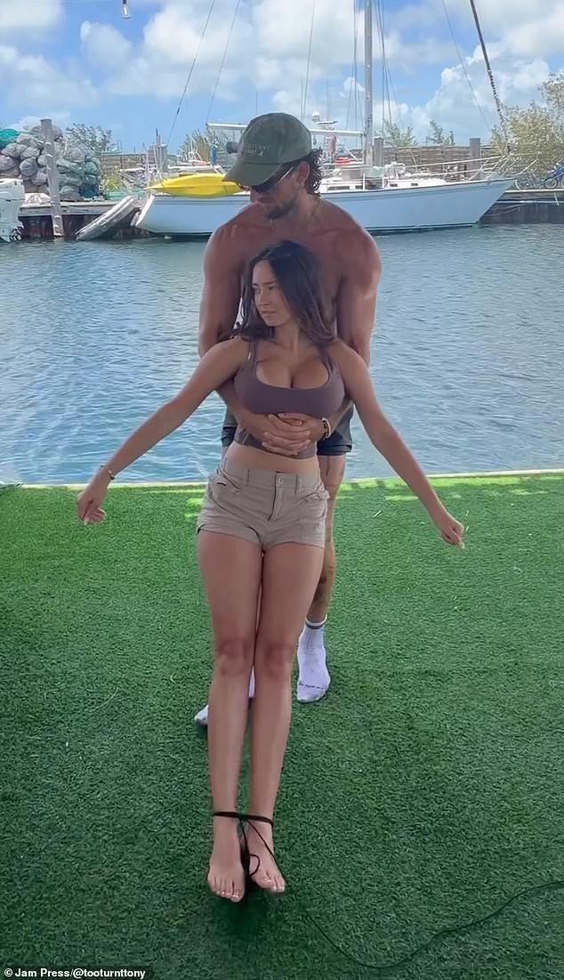 CeCe Rose, 26, a Toronto-based model, was used as a human bobber by influencer Anthony Dawson to catch sharks in a 'frightening' fishing stunt in Florida