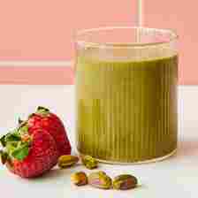 a recipe photo of the Anti-Inflammatory Strawberry Passion Fruit Green Smoothie