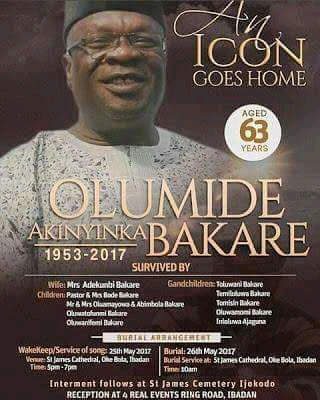 In Loving Memory of Nollywood Star - Olumide Bakare; See Acting Pictures and 11 Facts About Him