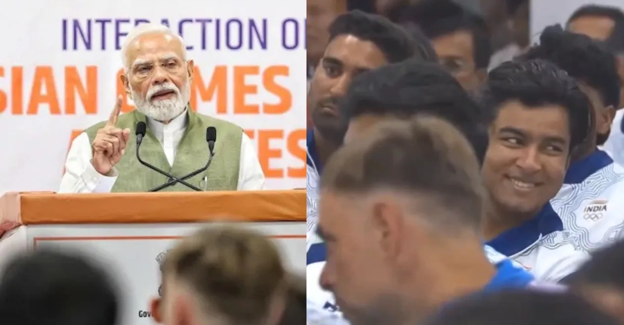 WATCH: Vaibhav Suryavanshi’s priceless reaction to PM Modi’s remark at Asian Games 2026 felicitation ceremony