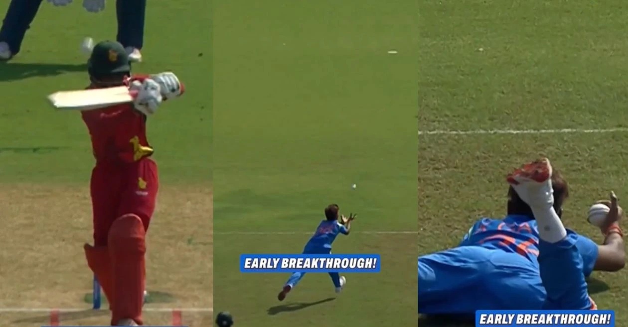 WATCH: Kranti Gaud takes a stunning catch to dismiss Loryn Phiri in India vs Zimbabwe 1st Women’s ODI