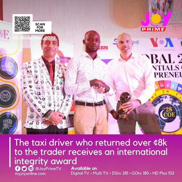 Kwesi Ackon receives integrity award