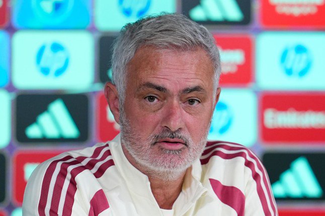 Mandatory Credit: Photo by Dennis Agyeman/AFP7/Shutterstock (17221000j) Jose Mourinho, head coach of Real Madrid, attends his press conference during the training day of Real Madrid ahead the Spanish League, LaLiga EA Sports, football match against Sevilla FC at Ciudad Deportiva Real Madrid on October 17, 2026, in Valdebebas, Madrid, Spain. Real Madrid Training And Press Conference - Laliga Ea Sports, Valdebebas, Spain - 17 Oct 2026