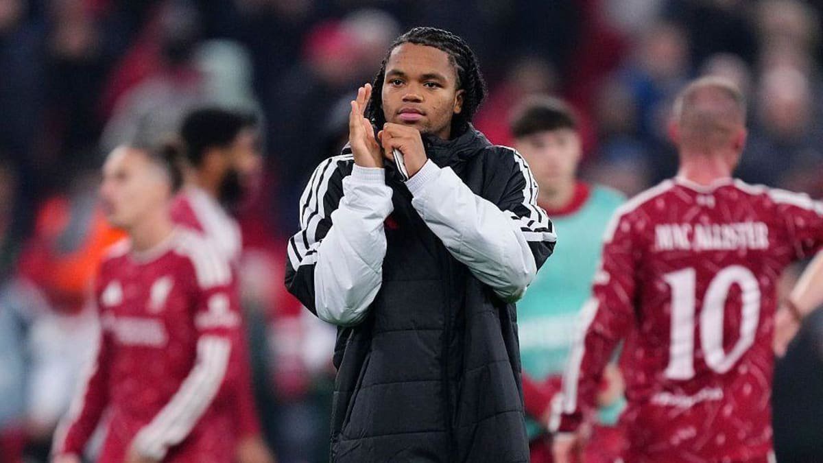 Rio Ngumoha applauds the fans