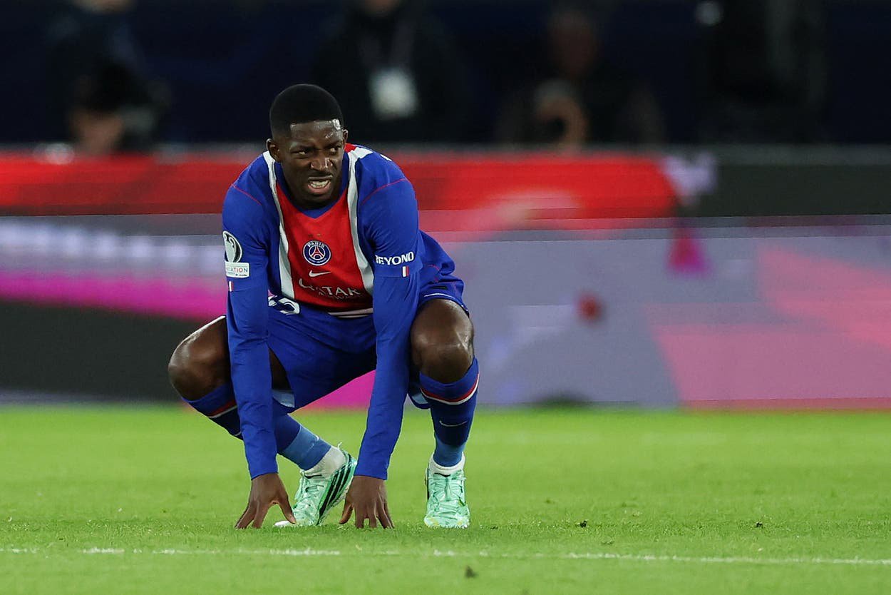 Ousmane Dembele suffered an injury setback against Barcelona