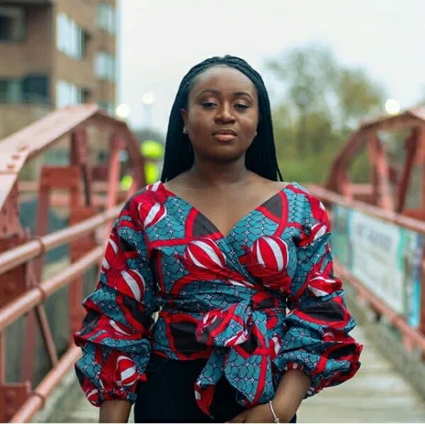ankara wrap peplum top