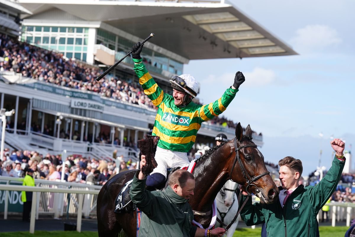 I Am Maximus ridden by Paul Townend, after winning the Randox Grand National  