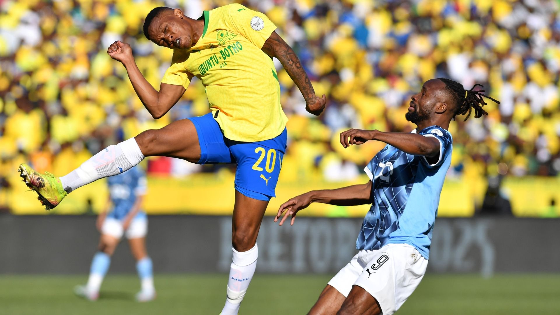 Grant Kekana and Fiston Mayele, Mamelodi Sundowns vs Pyramids