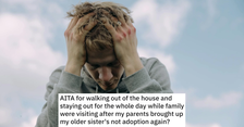 NonAdoption Thumb Brother Doesnt Want To Be Involved In Parents Issue With Stepsister, But When He Leaves The House After They Bring It Up They Call Him Rude