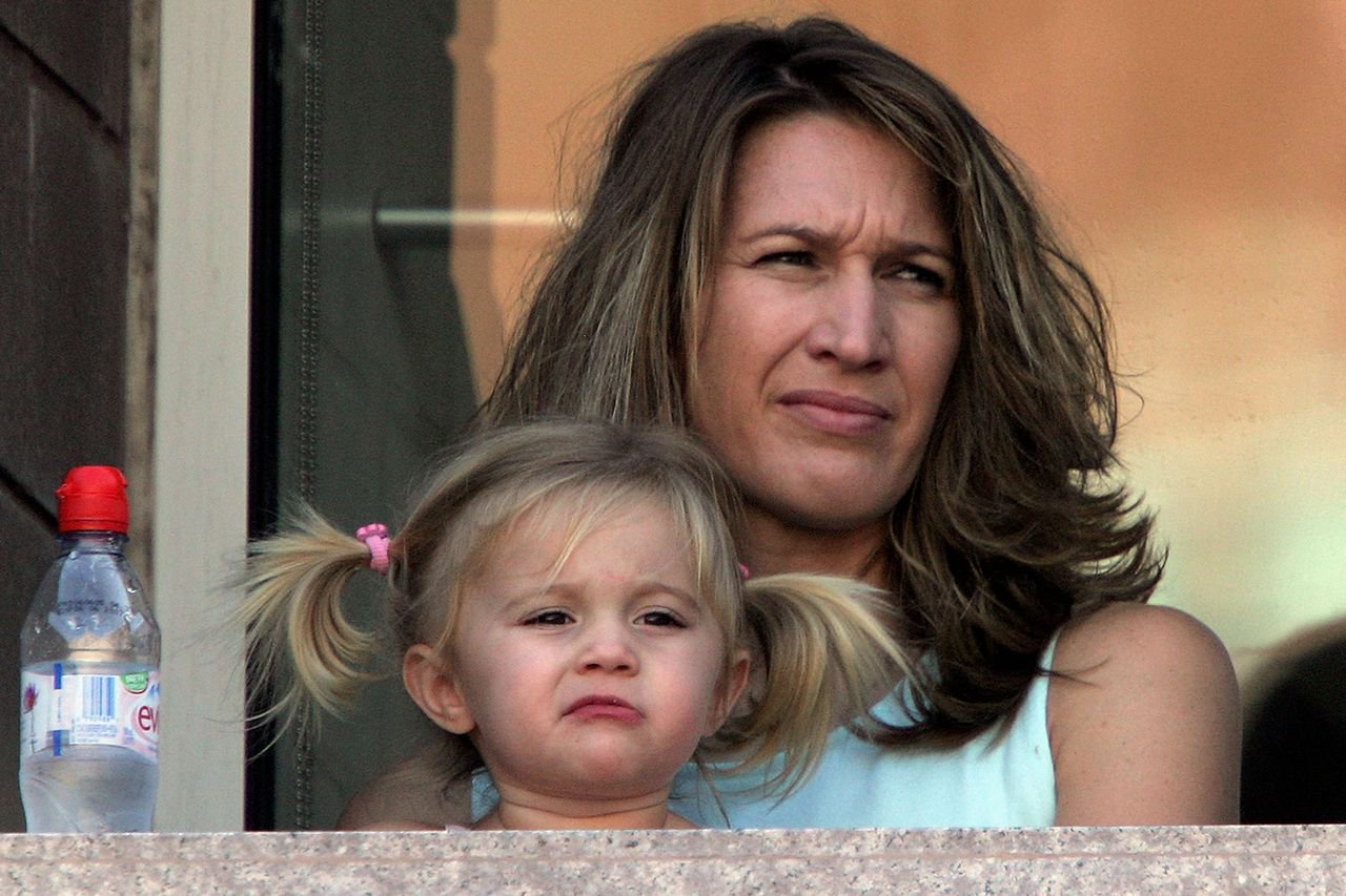 Steffi Graf and Jaz Agassi in 2005Credit: Clive Brunskill/Getty