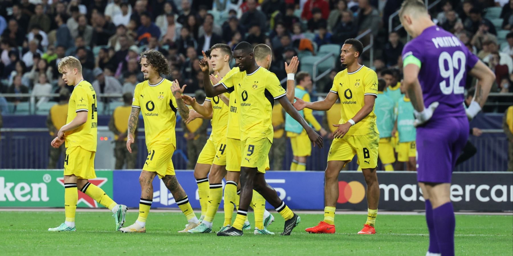 BVB Champions League Dusche
