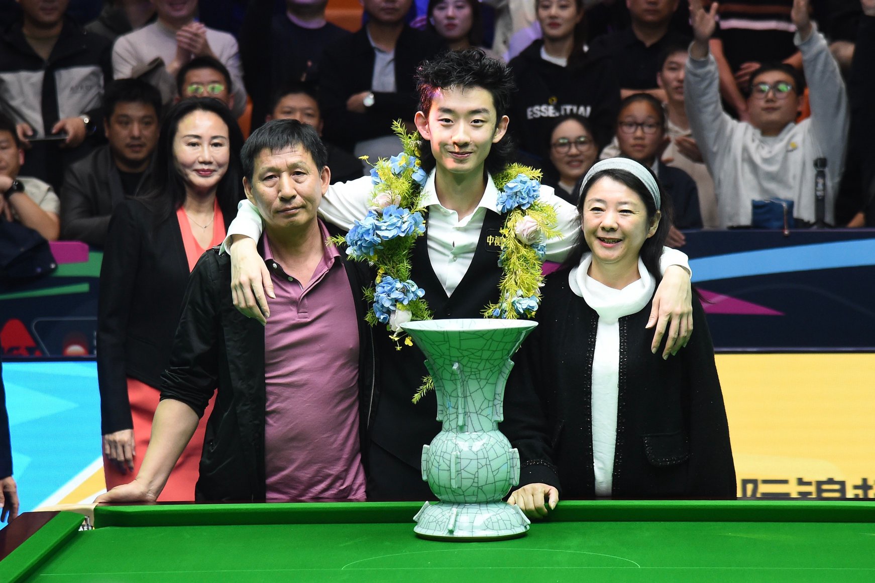 Wu Yize celebrates after winning the International Championship
