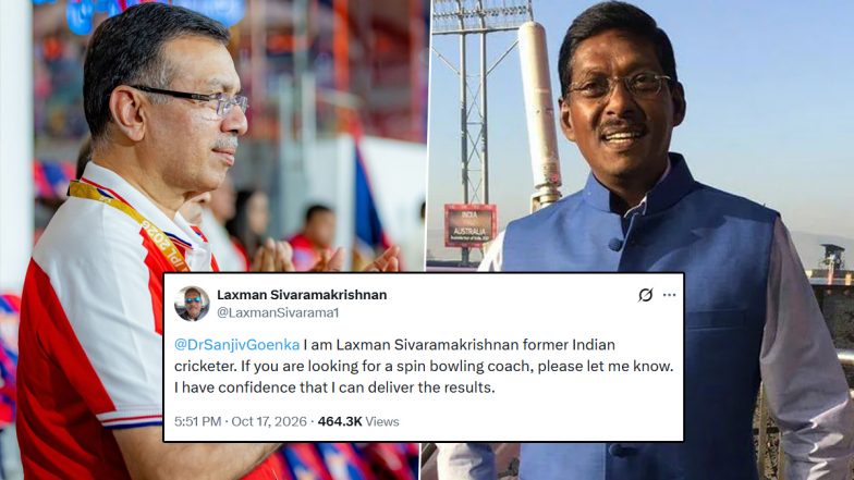 Laxman Sivaramakrishnan Approaches LSG Owner Sanjiv Goenka for Spin Bowling Coach Role Ahead of IPL 2027