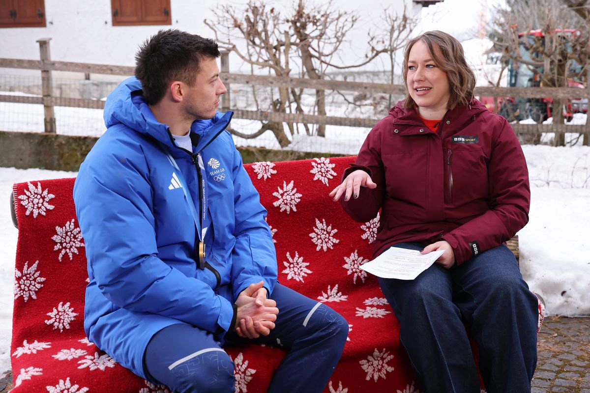 Matt Weston with Lizzy Yarnold