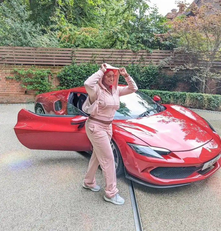 Reactions As Femi Otedola's Daughter, DJ Cuppy Shows Off Her Multi Million Naira Red Exotic Car 3 c79ae6006699440aa5233f4f2f779dcd?quality=uhq&resize=720