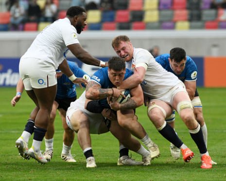 England in action against Argentina