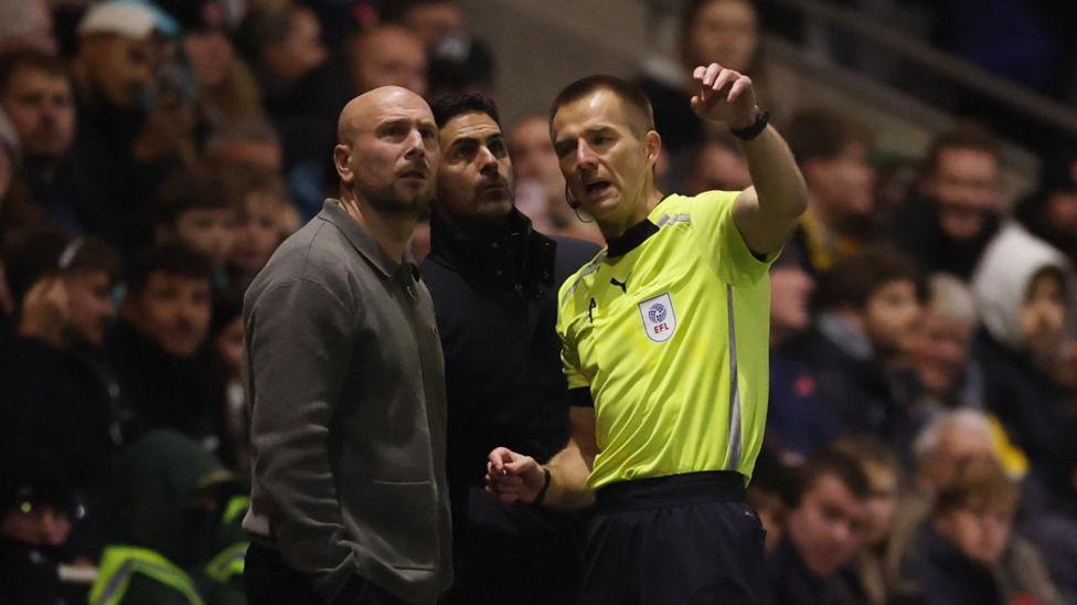 Michael Salisbury, Matt Lawlor and Mikel Arteta